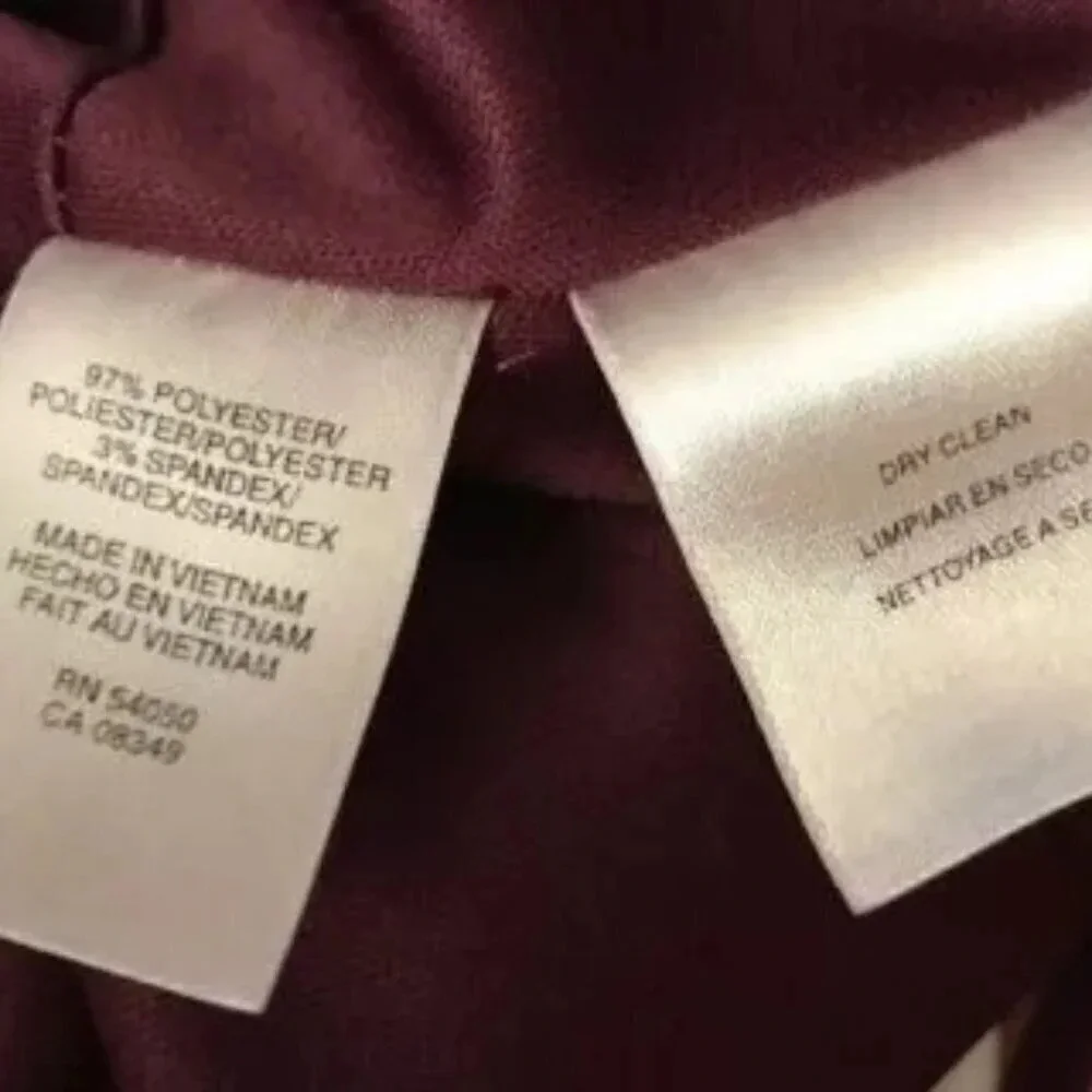 EVAN-PICONE Women Sleeveless Fully Lined Knee Length Burgundy Party Dress Size 4 - Picture 12 of 12